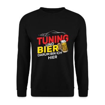 Tuning Tuner - Unisex Pullover - Schwarz - Vorne - Alina (178cm) & Michal (187cm)