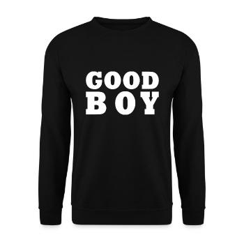 Good boy - Unisex Pullover - Schwarz - Vorne - Alina (178cm) & Michal (187cm)