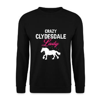 Conception Clydesdale pour clydesdale Riders - Sweat-shirt Unisexe - noir - Devant - Alina (178cm) & Michal (187cm)