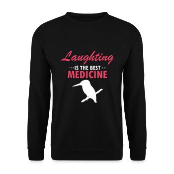 Kookaburra Design et Kookaburra Dicton - Sweat-shirt Unisexe - noir - Devant - Alina (178cm) & Michal (187cm)