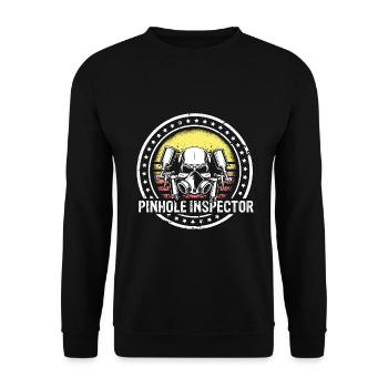 Car Painter for Car Painter for Car Detailer - Unisex Sweatshirt - black - Front - Alina (178cm) & Michal (187cm)