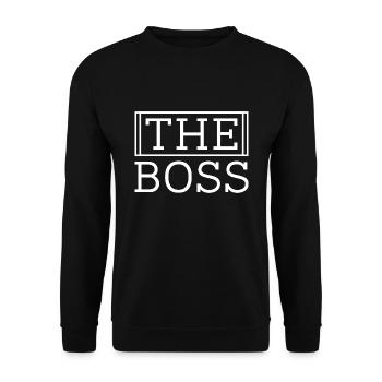 Le Patron - Sweat-shirt Unisexe - noir - Devant - Alina (178cm) & Michal (187cm)