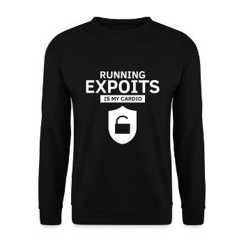 Cybersecurity Design for Hackers and Cyber Security - Unisex Sweatshirt - black - Front - Alina (178cm) & Michal (187cm)