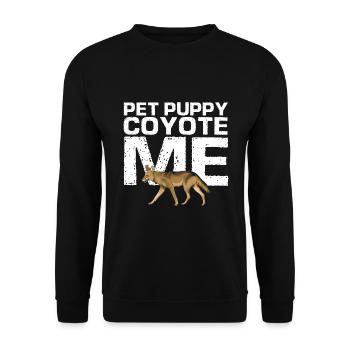Capture de coyotes et conception de chasseur de coyotes - Sweat-shirt Unisexe - noir - Devant - Alina (178cm) & Michal (187cm)