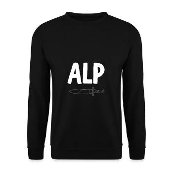 Alp Guerrier Combattant Truc Turquie Ottoman Epee - Sweat-shirt Unisexe - noir - Devant - Alina (178cm) & Michal (187cm)