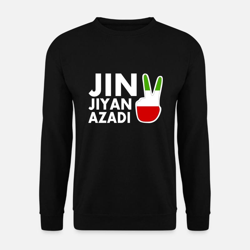 jin jiyan azadi - Unisex Pullover - Schwarz