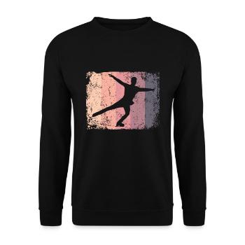 Patinage artistique Patinage artistique Patinage sur glace - Sweat-shirt Unisexe - noir - Devant - Alina (178cm) & Michal (187cm)