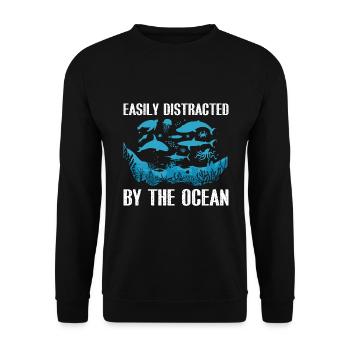 Reefs Ocean Sea Marine Biologist Diving Divers - Unisex Sweatshirt - black - Front - Alina (178cm) & Michal (187cm)