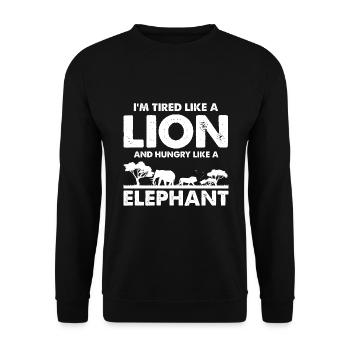 African Family Travel Design for Africa - Unisex Sweatshirt - black - Front - Alina (178cm) & Michal (187cm)