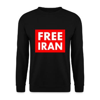 Free iran - Unisex Sweatshirt - black - Front - Alina (178cm) & Michal (187cm)