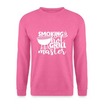 Grillen Grill Grillsaison Geschenkidee Witzig - Unisex Pullover - Pink - Vorne