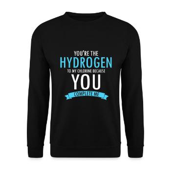 Pool Guy Design for PoolBoy and Pool Cleaner - Unisex Sweatshirt - black - Front - Alina (178cm) & Michal (187cm)