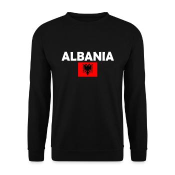 Albanien - Unisex Pullover - Schwarz - Vorne - Alina (178cm) & Michal (187cm)