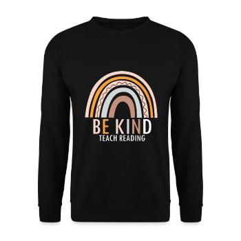 Dyslexia Teachers for Legathenia Therapists - Unisex Sweatshirt - black - Front - Alina (178cm) & Michal (187cm)