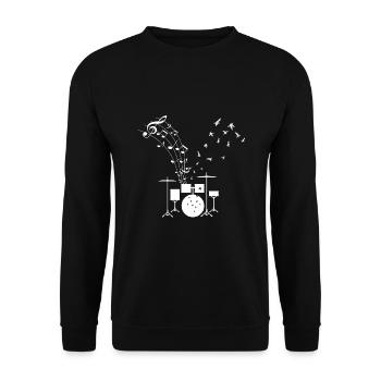 Drums Drums Drummer Drum Gift - Sweat-shirt Unisexe - noir - Devant - Alina (178cm) & Michal (187cm)