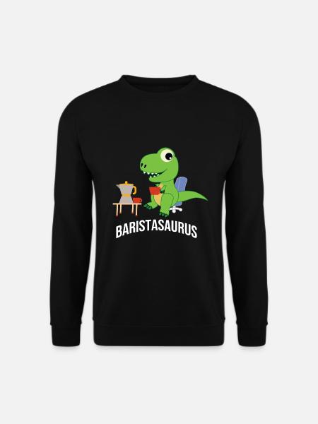 Barista Spruch Kaffee Coffeeshop Papa - Unisex Pullover - Schwarz