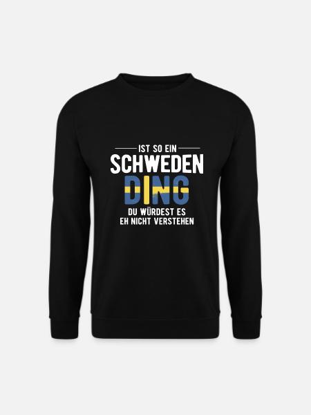 Ist So Ein Schweden Ding Schweden - Unisex Pullover - Schwarz