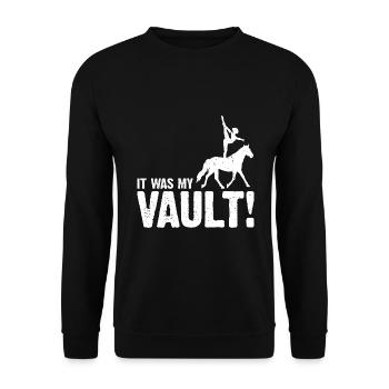 Voltigieren Design und Voltigieren Pferde Designs - Unisex Pullover - Schwarz - Vorne - Alina (178cm) & Michal (187cm)