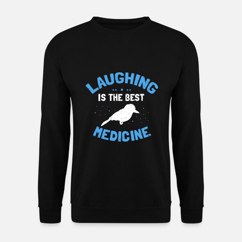 Kookaburra Design and Laughing Bird - Unisex Sweatshirt - black
