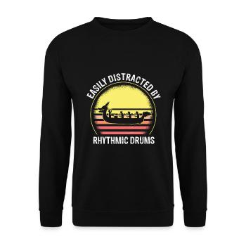 Dragon Boat Race Festival for Chinese Boat Races - Unisex Sweatshirt - black - Front - Alina (178cm) & Michal (187cm)