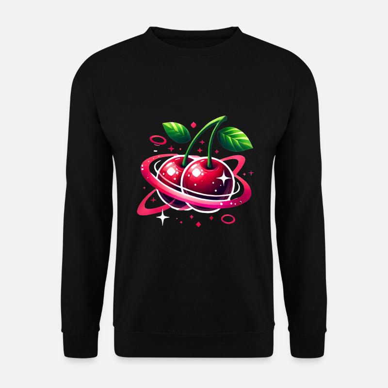 Planet Cherries Cosmic Design - Unisex Sweatshirt - black