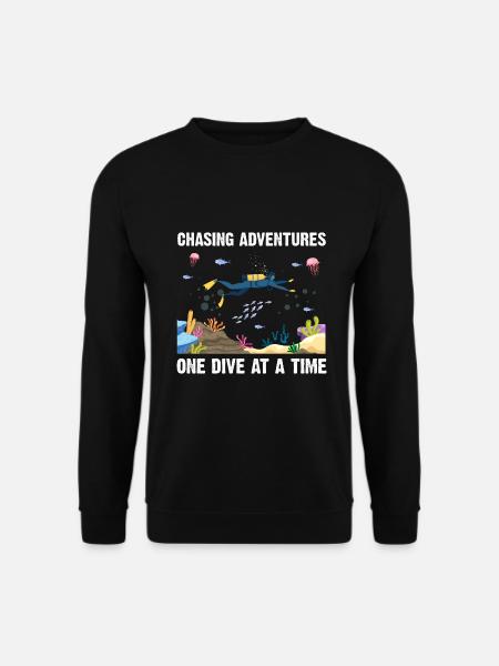 Plongée Aventure Plongeurs Mer Océan - Sweat-shirt Unisexe - noir
