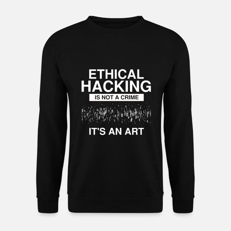 Cyber Security Design for IT Security and Hackers - Unisex Sweatshirt - black