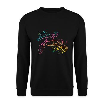 Long Jumpers Long Jump Kids Long Jump - Unisex Sweatshirt - black - Front - Alina (178cm) & Michal (187cm)