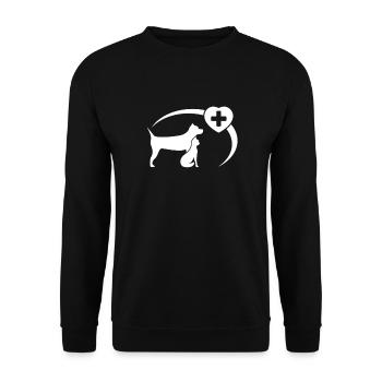Tierarzt - Unisex Pullover - Schwarz - Vorne - Alina (178cm) & Michal (187cm)