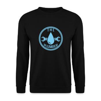 Plumber - Unisex Sweatshirt - black - Front - Alina (178cm) & Michal (187cm)