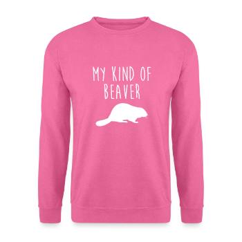beaver - Unisex Sweatshirt - pink - Front