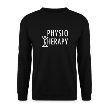 Physiotherapy T-Shirt - Unisex Sweatshirt - black - Front - Alina (178cm) & Michal (187cm)