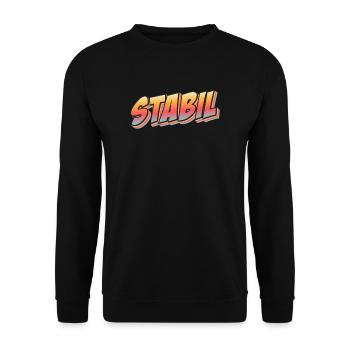 Stable comic - Unisex Sweatshirt - black - Front - Alina (178cm) & Michal (187cm)