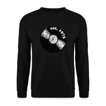 1975 - Sweat-shirt Unisexe - noir - Devant - Alina (178cm) & Michal (187cm)