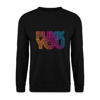Funk vous musique - Sweat-shirt Unisexe - noir - Devant - Alina (178cm) & Michal (187cm)