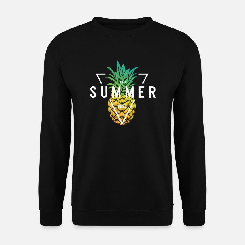 Ananas Summer Vibes Sommer Gefühle - Unisex Pullover - Schwarz