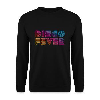 Disco Fever Retro - Unisex Sweatshirt - black - Front - Alina (178cm) & Michal (187cm)