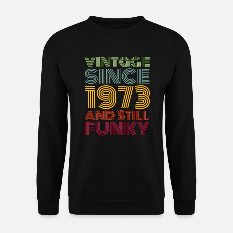 1973 Vintage - Unisex Pullover - Schwarz