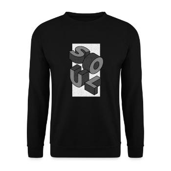 Soul music - Unisex Sweatshirt - black - Front - Alina (178cm) & Michal (187cm)