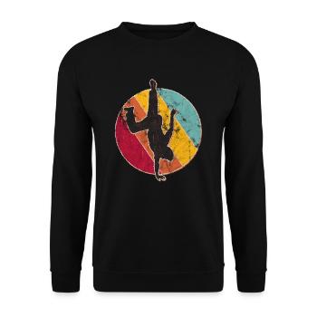 Breakdance b-boy gift - Unisex Sweatshirt - black - Front - Alina (178cm) & Michal (187cm)