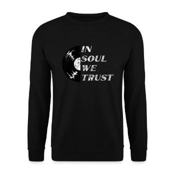 Vinyle de musique soul - Sweat-shirt Unisexe - noir - Devant - Alina (178cm) & Michal (187cm)