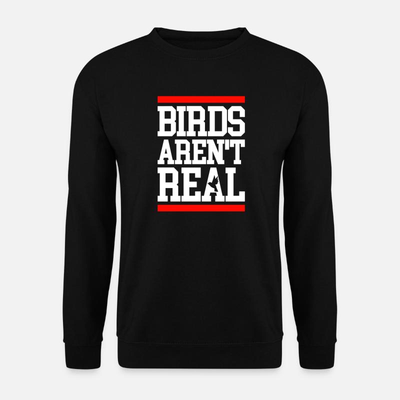 Birds aren't real Demonstration - Unisex Sweatshirt - black