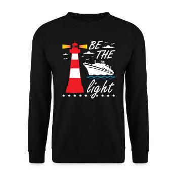 Be The Light Lighthouse - Sweat-shirt Unisexe - noir - Devant - Alina (178cm) & Michal (187cm)
