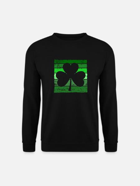 Shamrock de la Saint-Patrick vert - Sweat-shirt Unisexe - noir