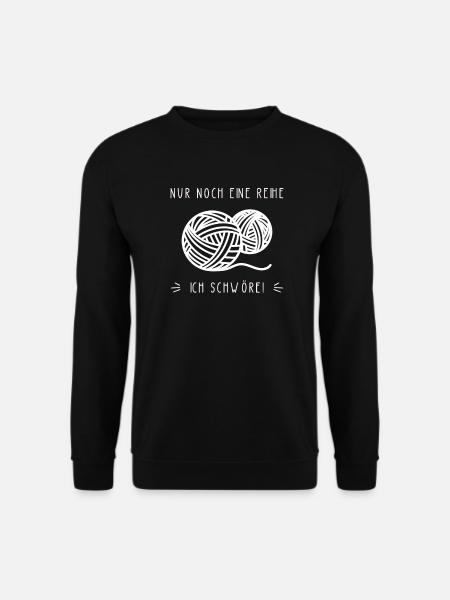 Knitting - Another Row - Crochet - Unisex Sweatshirt - black