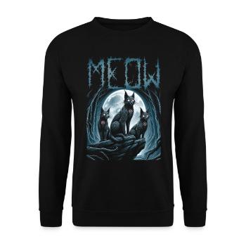 Black Metal, Cat Goth et Death Metal - Sweat-shirt Unisexe - noir - Devant - Alina (178cm) & Michal (187cm)