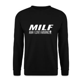 Agriculture Farmer Farmers Farmer Humor - Unisex Sweatshirt - black - Front - Alina (178cm) & Michal (187cm)