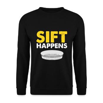 Gold Digger Gold Panning Gold Mining Designs - Unisex Sweatshirt - black - Front - Alina (178cm) & Michal (187cm)