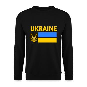 Ukraine - Unisex Sweatshirt - black - Front - Alina (178cm) & Michal (187cm)