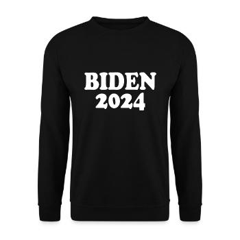 Biden 2024 - Unisex Sweatshirt - black - Front - Alina (178cm) & Michal (187cm)